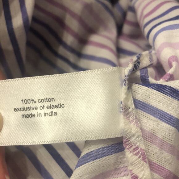 Lane Bryant Surplice Neck Cross Over Top Smocked Elastic Waist Lightweight Sz 22 - Picture 12 of 15